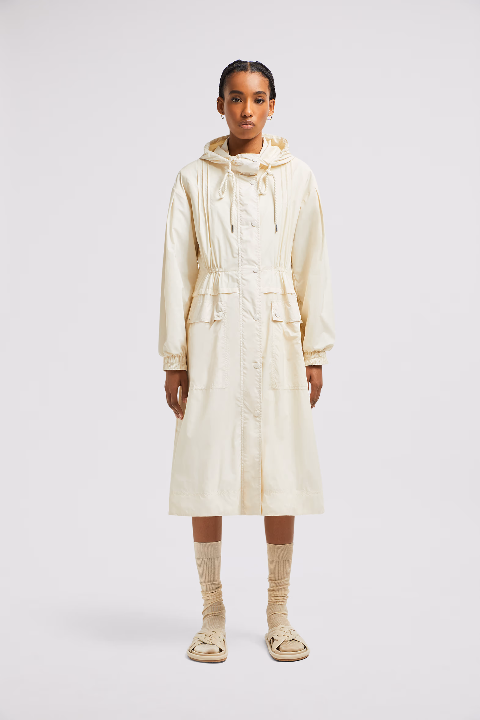 Coupiac Hooded Parka Women White Ivory Moncler 3